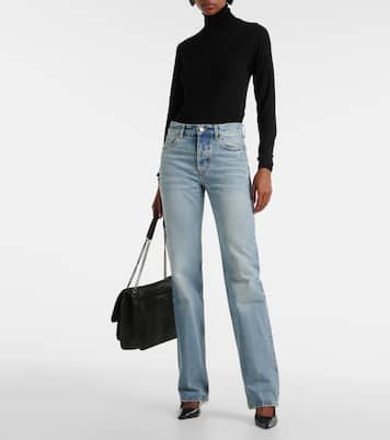 Jeans rectos Nico de tiro alto | Saint Laurent