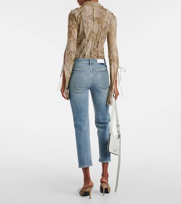 Mid-Rise Straight Jeans Stove Pipe | Re/Done