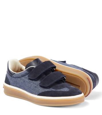 Tennis Walk denim sneakers | Loro Piana Kids