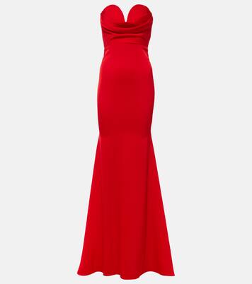 Robe longue en satin | Alex Perry