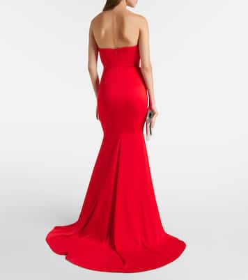 Robe longue en satin | Alex Perry