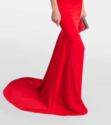 Robe longue en satin | Alex Perry