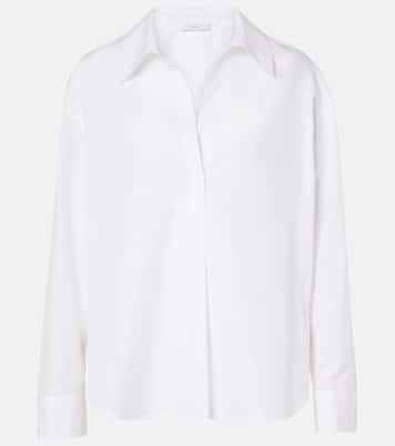 Cotton poplin blouse | Vince