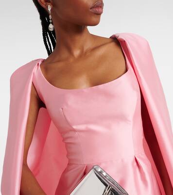 Robe longue en mikado | Monique Lhuillier