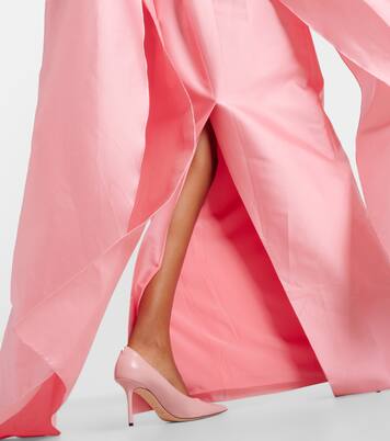 Robe longue en mikado | Monique Lhuillier