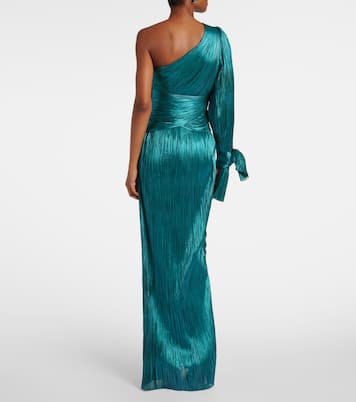 One-Shoulder-Robe Palmer aus Seide | Maria Lucia Hohan