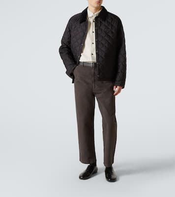 Camicia in chambray di cotone e lino | Prada