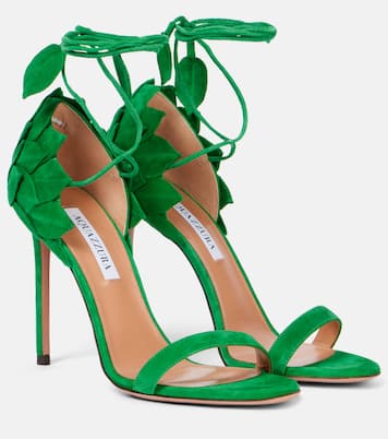 Sandalen Hibiscus 105 aus Veloursleder | Aquazzura