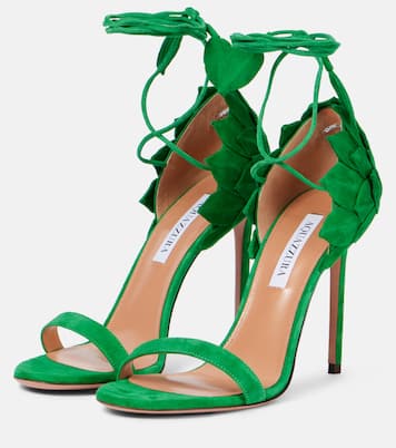 Sandalen Hibiscus 105 aus Veloursleder | Aquazzura