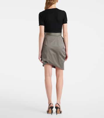 Mini-jupe Side Panther en satin de coton | Vivienne Westwood