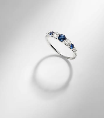 Ring Classics aus 18kt Weißgold (750/1000) mit Diamanten und Saphiren | Bucherer Fine Jewellery