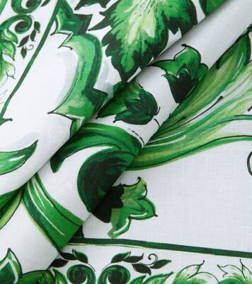 Majolica linen placemat and napkin set | Dolce&Gabbana Casa