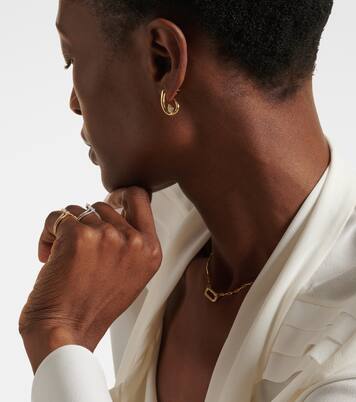 18kt gold earrings with diamonds | Shay Jewelry