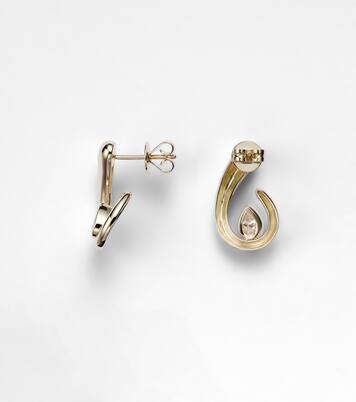 18kt gold earrings with diamonds | Shay Jewelry