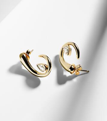 18kt gold earrings with diamonds | Shay Jewelry