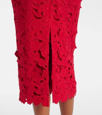 Robe midi en dentelle à ornements | Rebecca Vallance