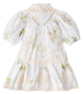 Doily floral cotton voile dress | Petite Amalie  