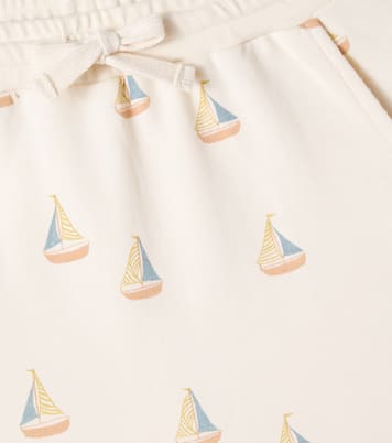 Printed cotton-blend fleece sweatpants | Rylee + Cru