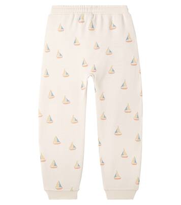 Printed cotton-blend fleece sweatpants | Rylee + Cru