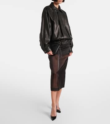 Cabata Mini studded leather pouch  | Christian Louboutin