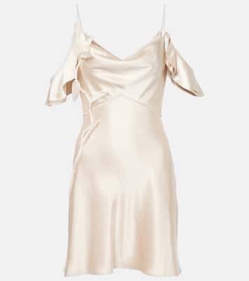 Robe en satin à fleurs | Self-Portrait