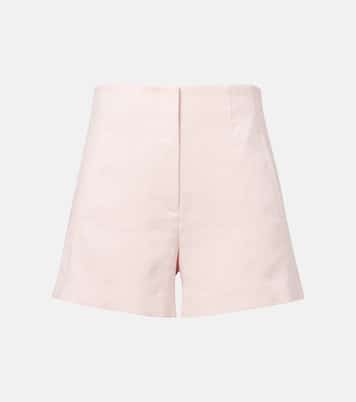 High-Rise Shorts Jazmin aus einem Leinengemisch | Veronica Beard