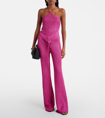 Top Liz aus Strick mit Pailletten | Bananhot