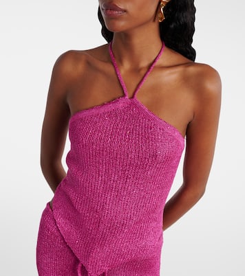 Top Liz aus Strick mit Pailletten | Bananhot