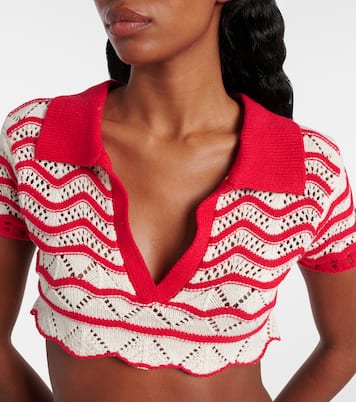 Cropped-Top Coco aus Häkelstrick | Bananhot