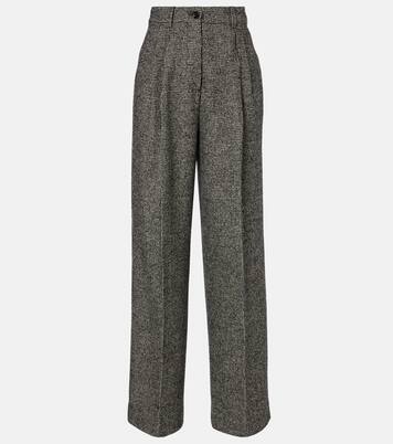 Pantalon ample en laine mélangée | Dolce&Gabbana
