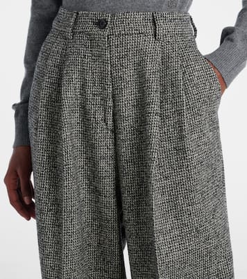 Pantalon ample en laine mélangée | Dolce&Gabbana