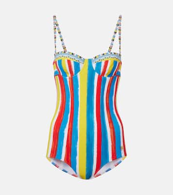 Cutout striped swimsuit | Dolce&Gabbana