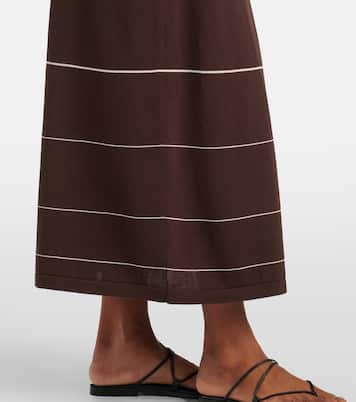 Maxirock Accordion aus einem Baumwollgemisch  | Faithfull