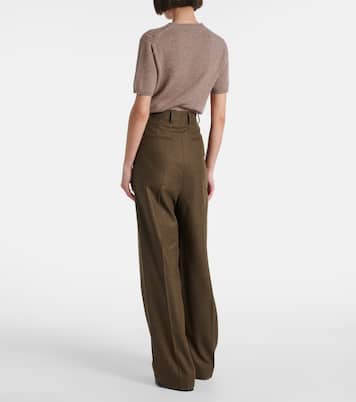 Kurt wool and cashmere wide-leg pants | Loro Piana