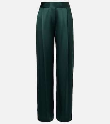 Weite Hose aus Seidensatin | The Sei