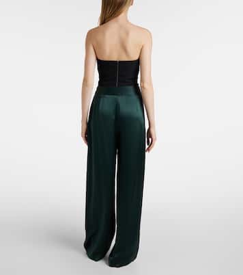 Weite Hose aus Seidensatin | The Sei