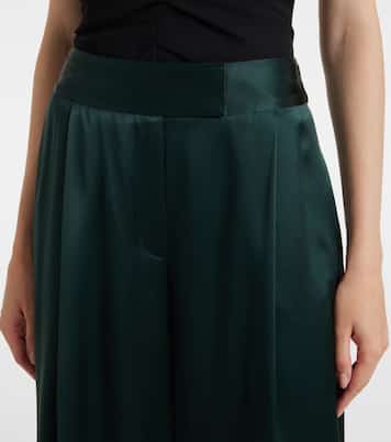 Weite Hose aus Seidensatin | The Sei