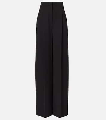 Weite High-Rise-Hose Laccato aus Cady | Max Mara