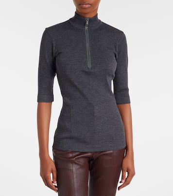 Wool zip-up sweater | Brunello Cucinelli