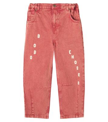 Logo straight jeans | Bobo Choses