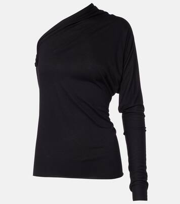 Diana one-shoulder jersey top | Rick Owens