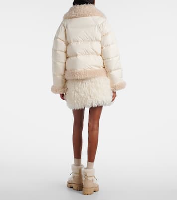Daunenjacke Rubrouk mit Teddyfleece | Moncler