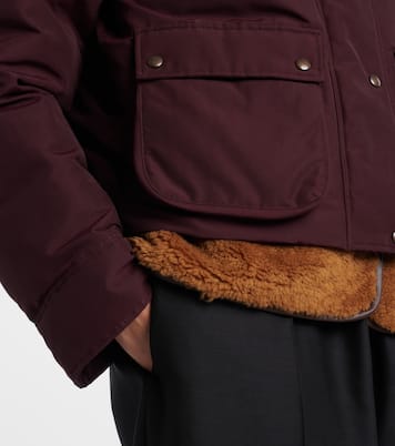 Shearling-lined cotton-blend puffer jacket | Loewe
