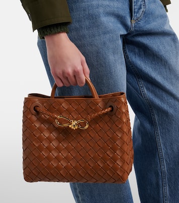 Andiamo Small Intrecciato leather tote bag | Bottega Veneta