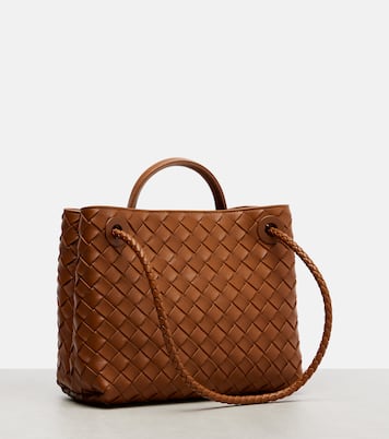 Andiamo Small Intrecciato leather tote bag | Bottega Veneta