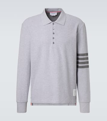 4-Bar cotton piqué polo shirt | Thom Browne