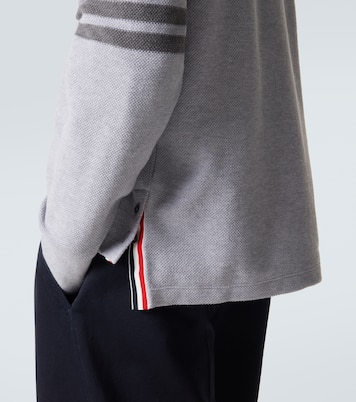 4-Bar cotton piqué polo shirt | Thom Browne