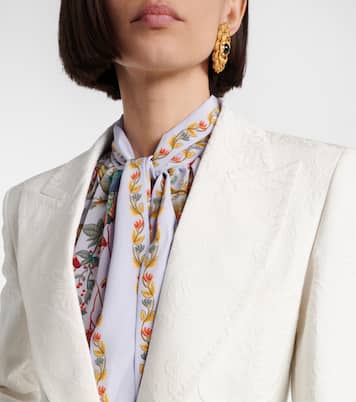 Embroidered cotton-blend blazer | Etro