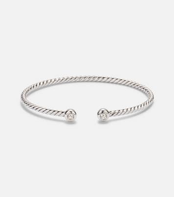 Cable Flex® Micro 925 sterling silver bracelet with diamonds | David Yurman