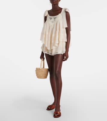 Goldie leather slides | Zimmermann